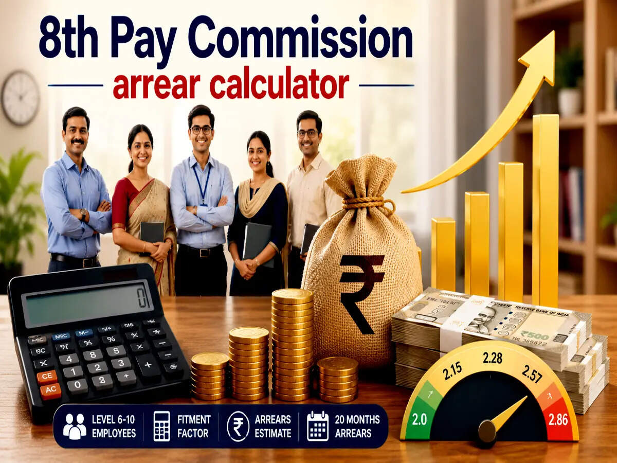 8th Pay Commission calculator: How much arrears can Level 6-10 employees get at 2.0-2.86 fitment factors