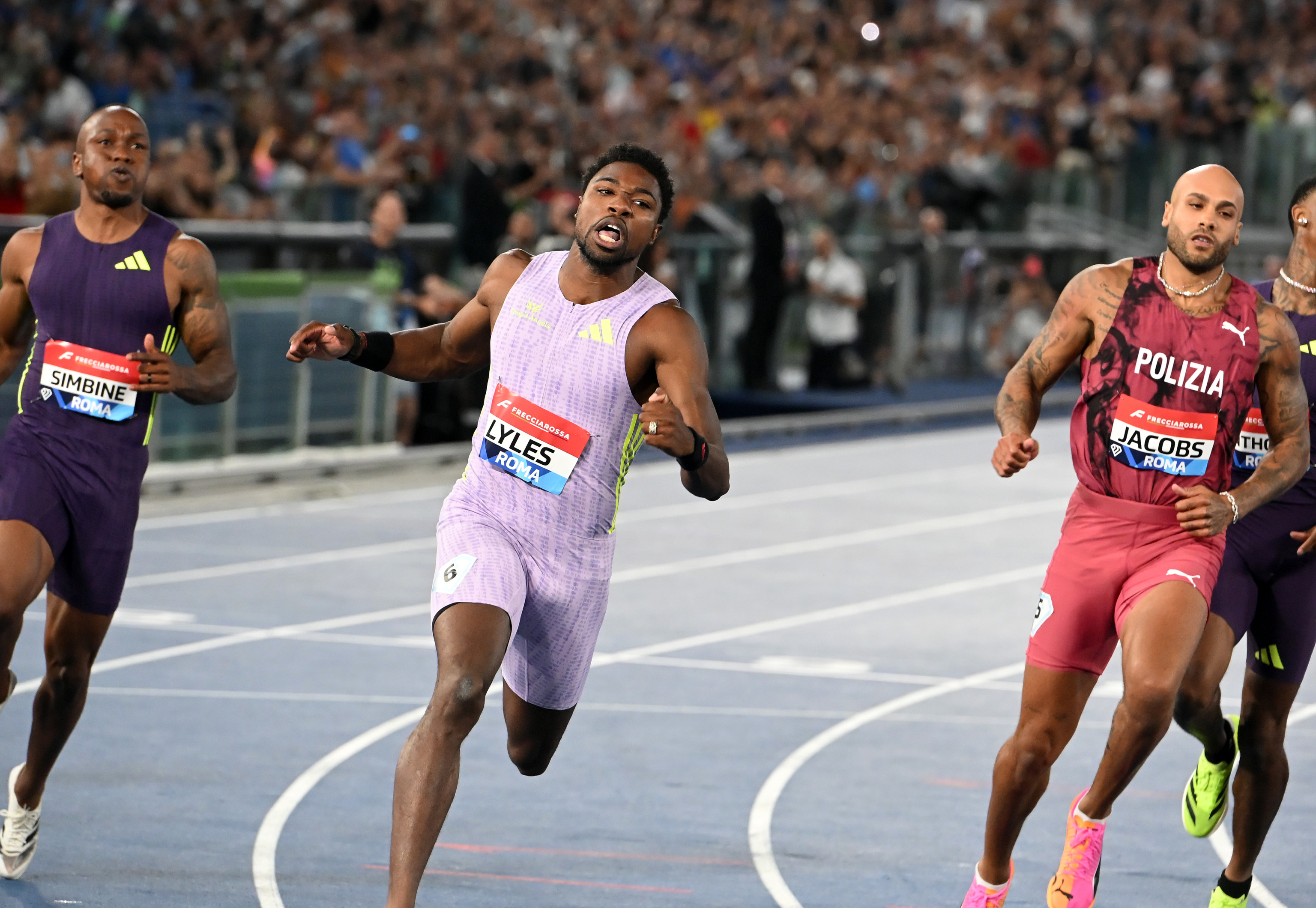 Golden Gala: Lyles Re a Roma e Jacobs scende sotto i 10''