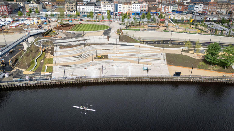 Laureate's poem adorns steps at Waterfront Park