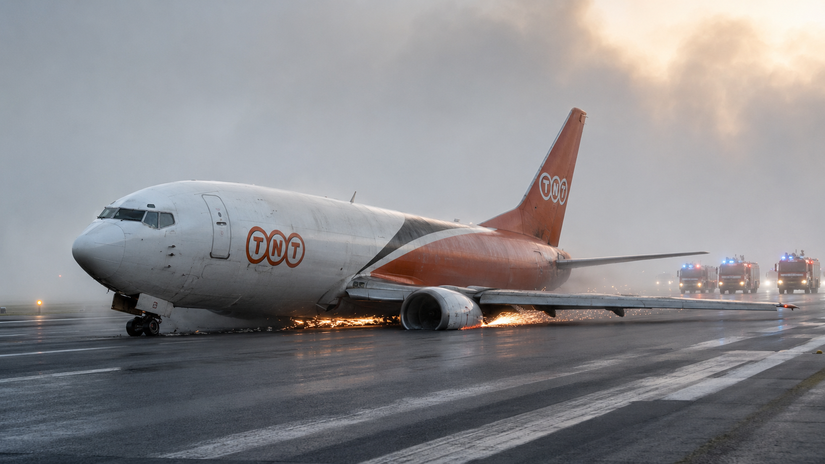 TNT Flight 325’s night landing turned into chaos