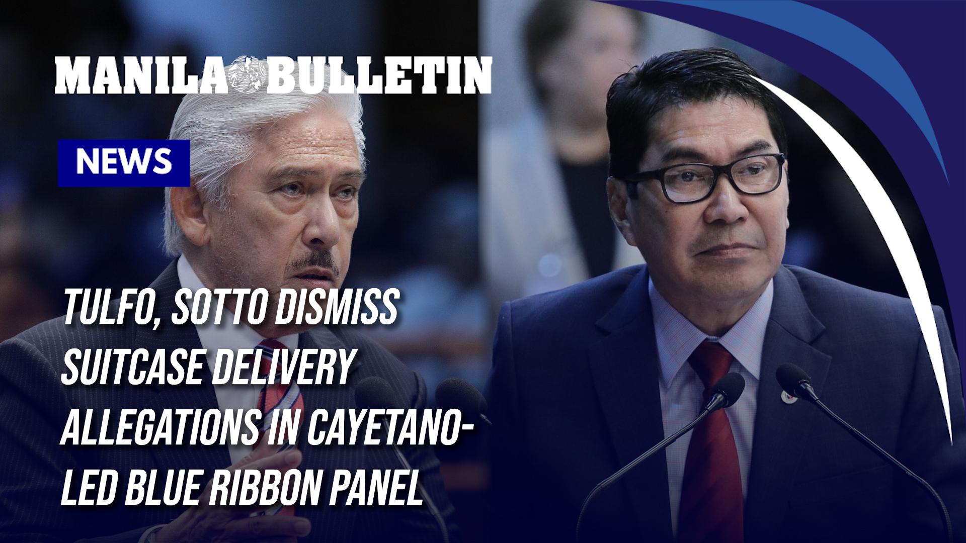 Tulfo, Sotto dismiss suitcase delivery allegations in Cayetano-led Blue ...