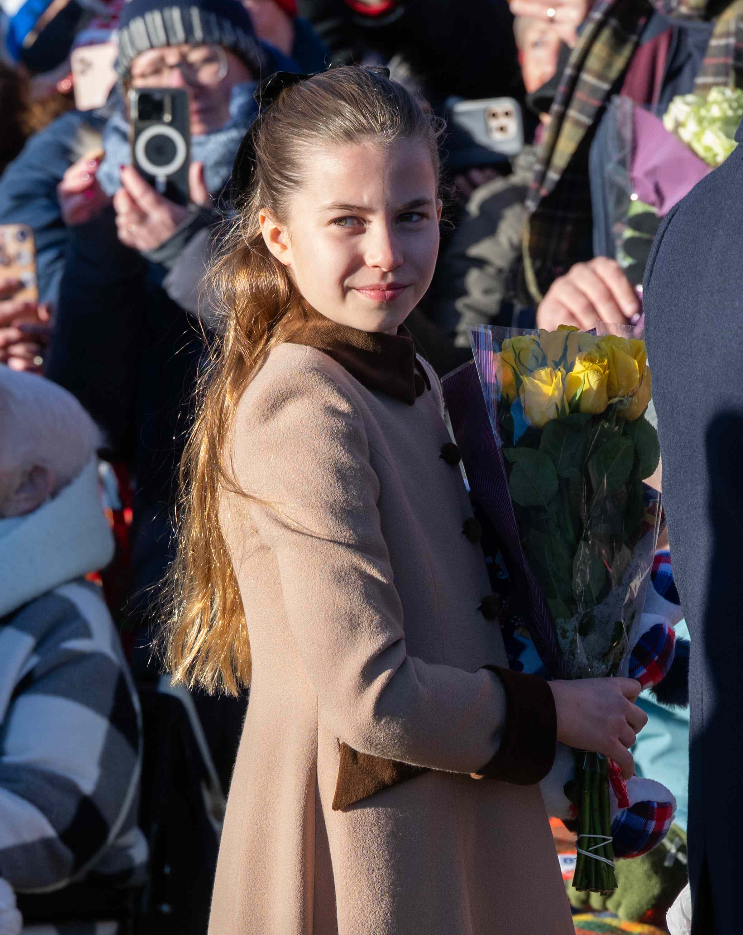 Princess Charlotte on her way to Sandringham Church on Christmas morning in 2025. Credit: Getty Images