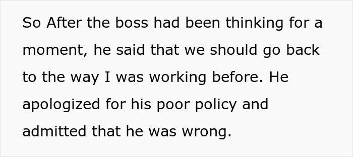 Boss demands worker stop taking advantage of flexible hours, it backfires
