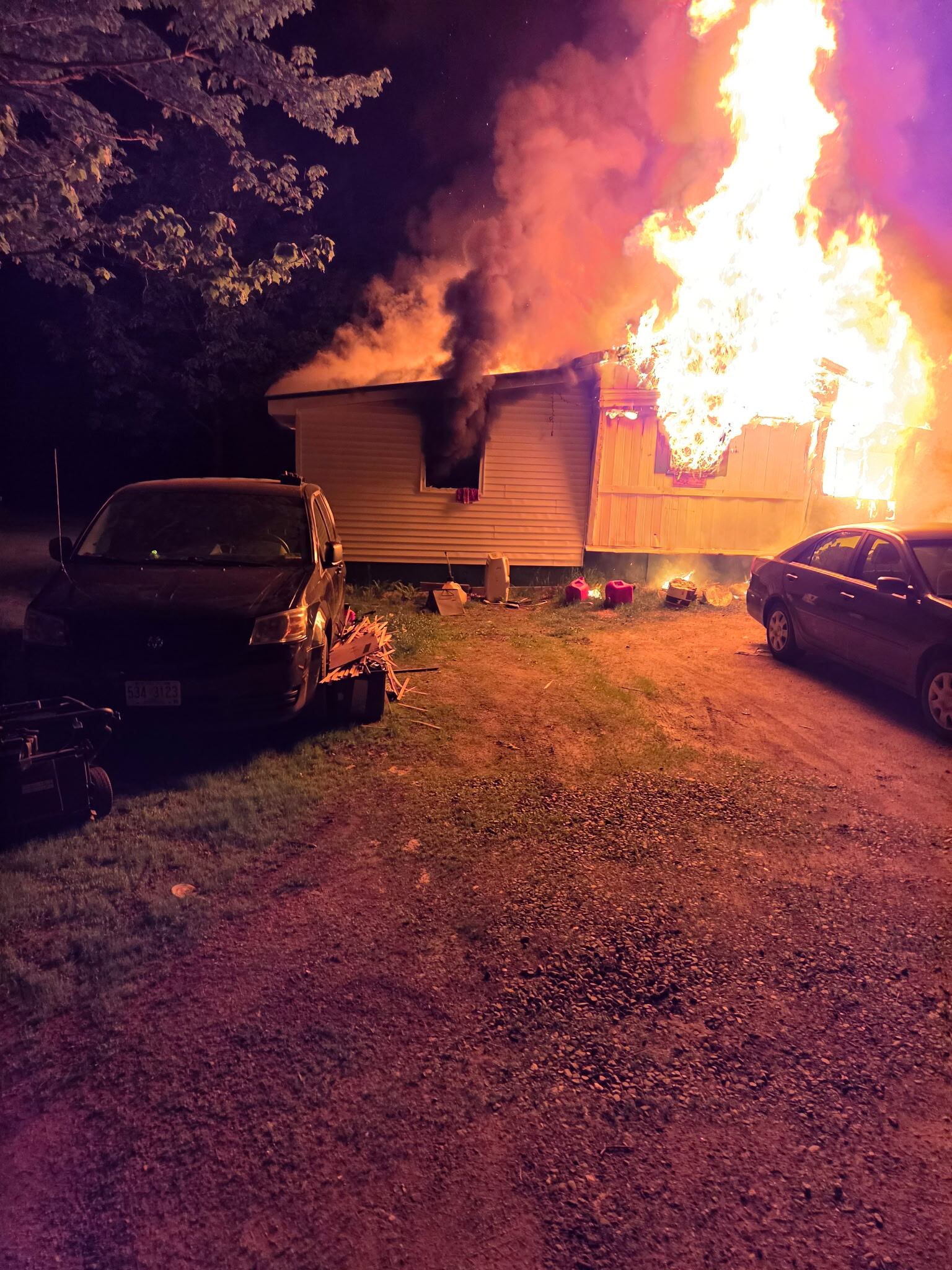 5 sent to hospital after house fire