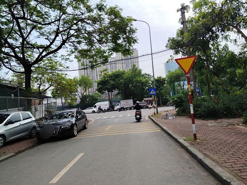 Đỗ xe trên gờ giảm tốc có bị phạt?