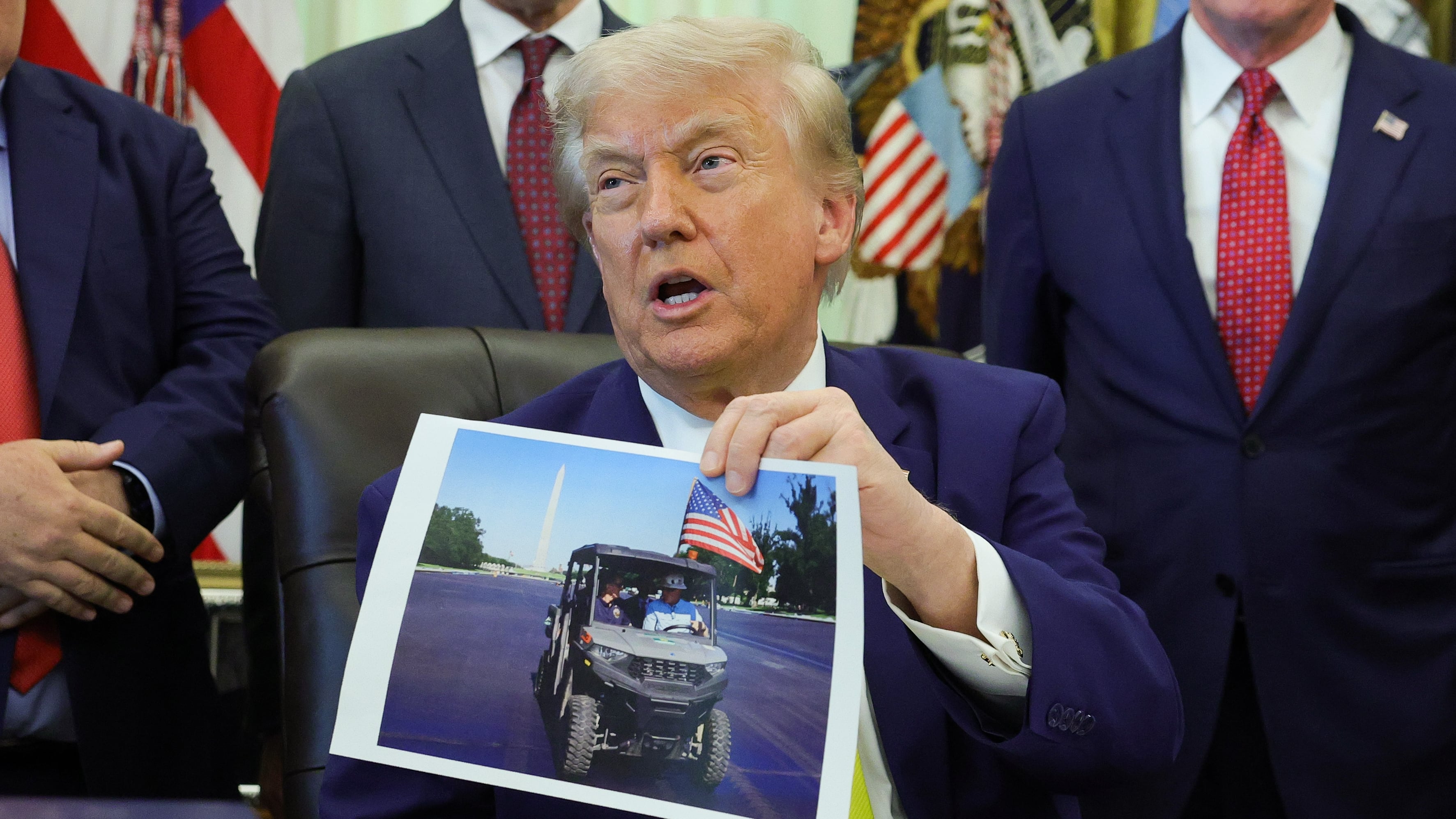 Trump melts down over reflecting pool 'paint job'