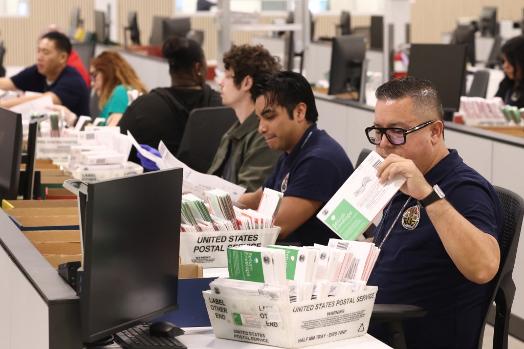 LA County vote-counting facility appears bustling with workers as probe ...