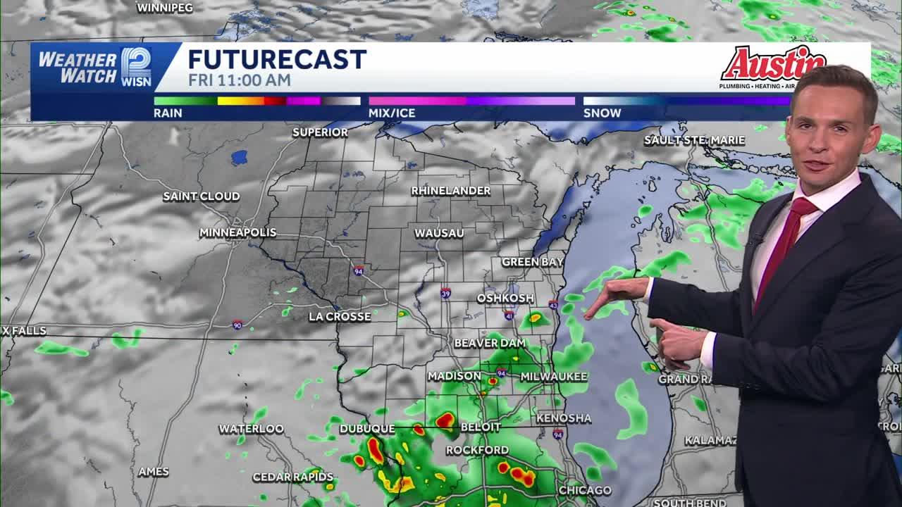 Tracking scattered storms across southeast Wisconsin through Friday night