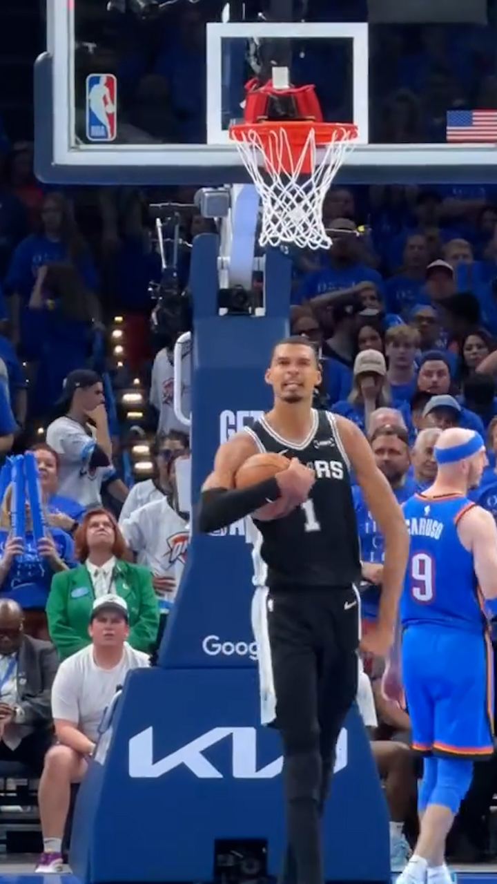 Victor Wembanyama: Dominating the rim with an and-1