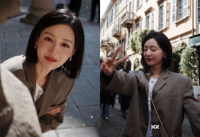 배우 김지원 밀라노 비하인드 / 하이지음스튜디오 공식 소셜미디어