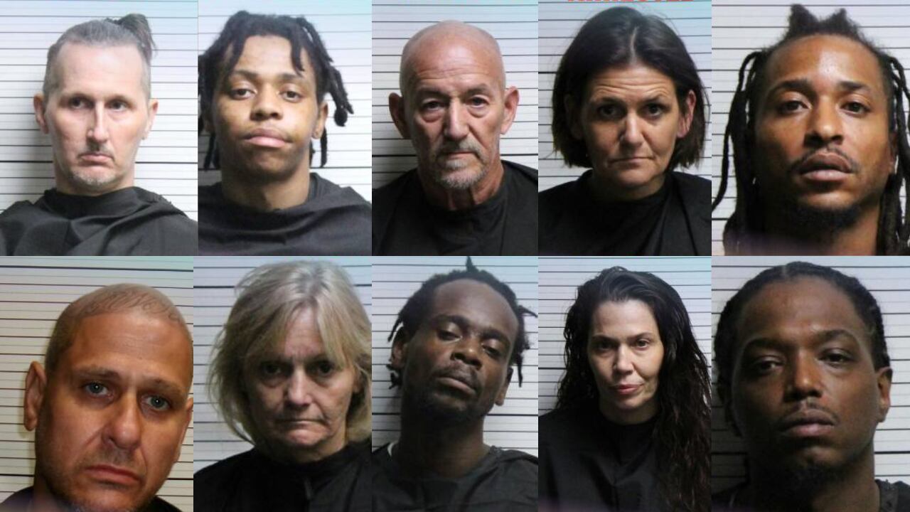 10 face felony drug charges after investigations in Brunswick County