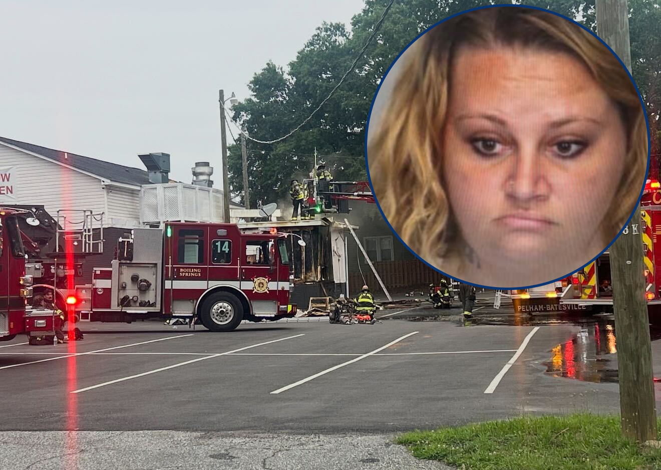 Officials charge woman with arson after fire damages Upstate restaurant