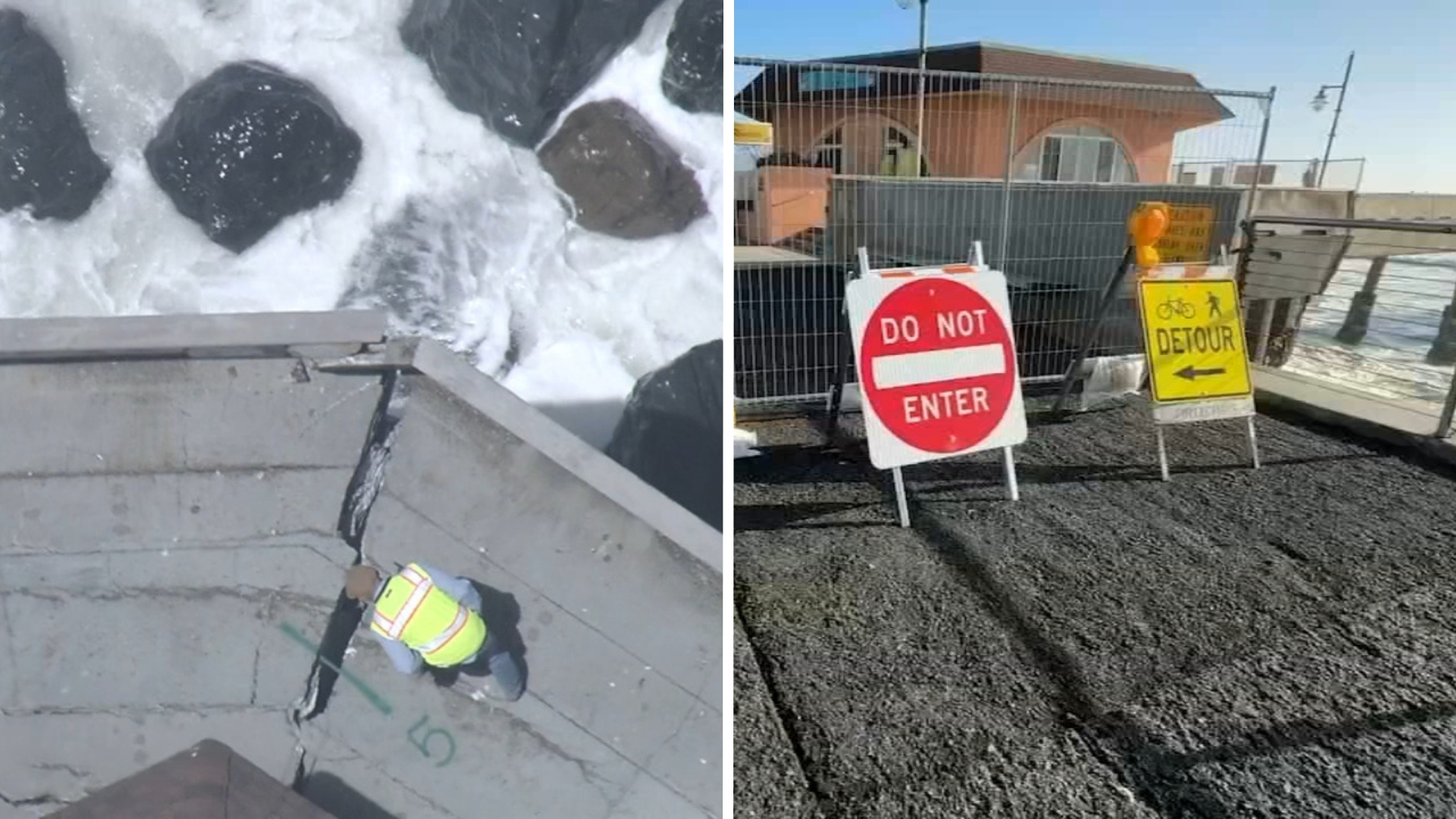 Pacifica Pier closed after massive crack discovered; business at risk ...
