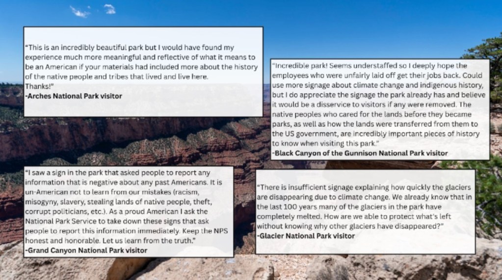 Trump officials asked national park visitors to report negative ...