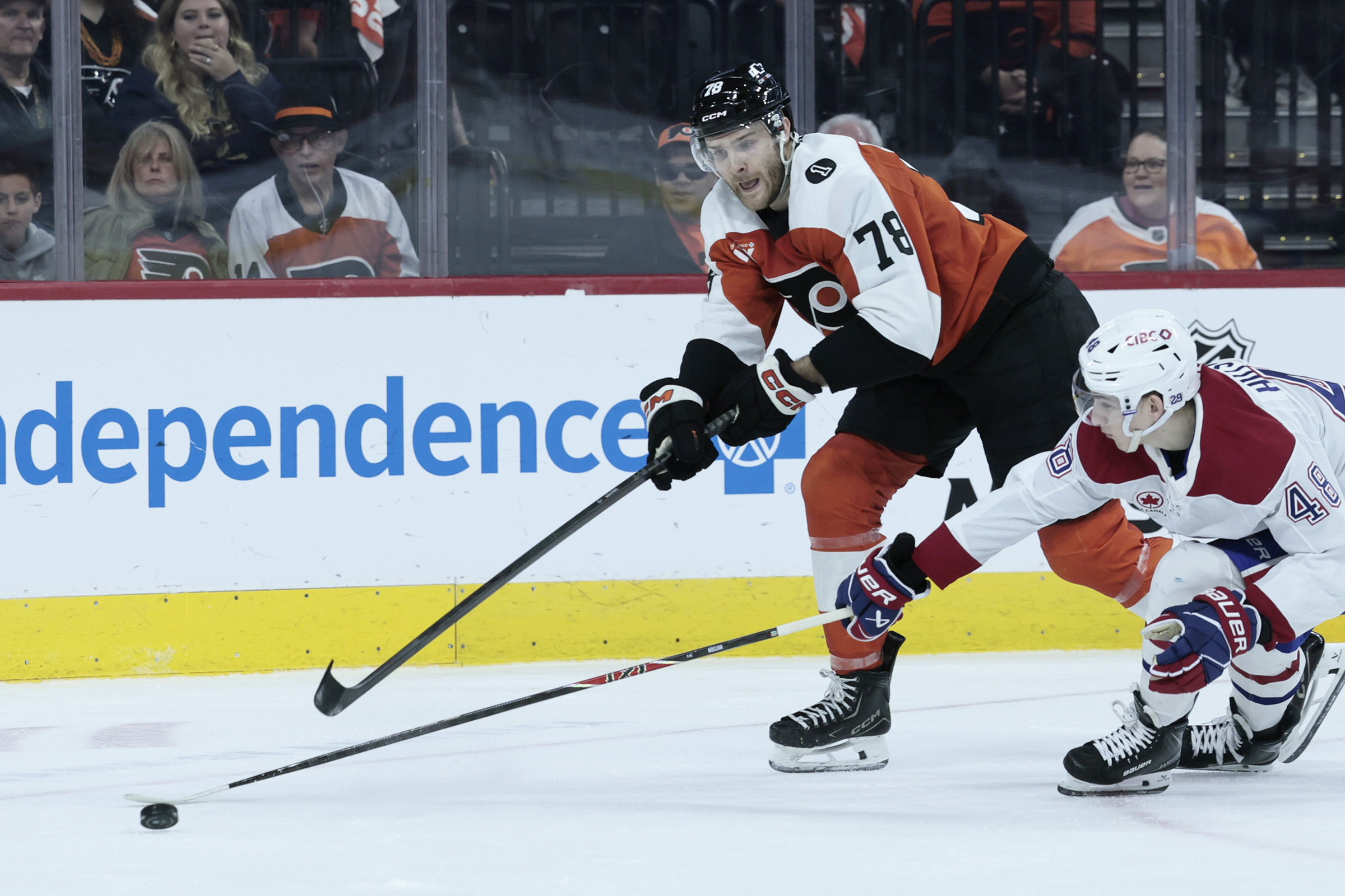 Flyers sign forward Jacob Gaucher to a one-year, two-way deal