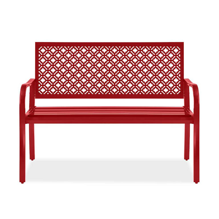 I saw this steel bench in my son's schoolyard, and now I want one (it's ...