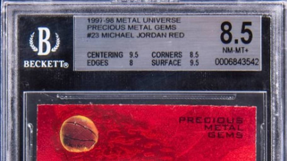 This iconic 1997 Michael Jordan base card has become a five-figure ...