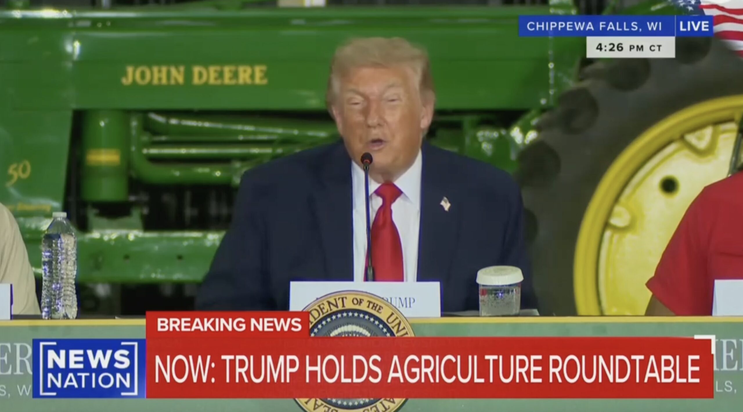 Trump tells farmers, 'Your life is much better than my life'