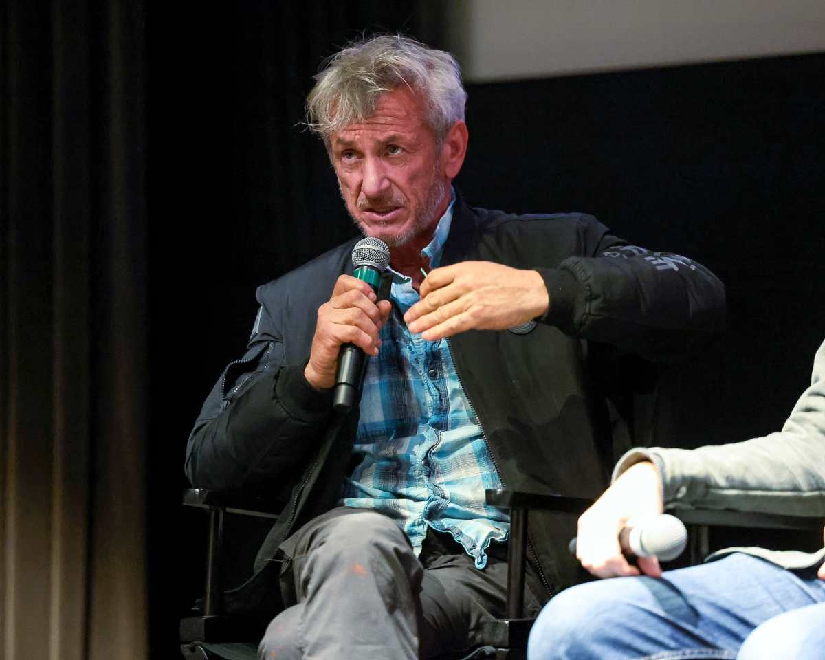 Sean Penn speaks onstage during a CAA Screening and Filmmaker Q&A of 'September 5' in Los Angeles at Creative Artists Agency on December 8, 2024, in Los Angeles, California (Phillip Faraone/Getty Images for Paramount Pictures)
