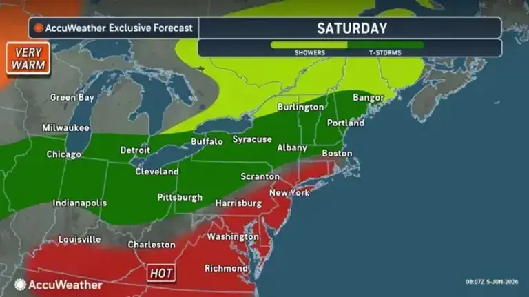 Showers and storms Saturday before drier and warmer weather takes hold ...