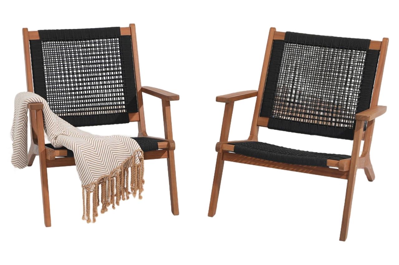 Verano Garden Mid Century Modern Accent Armchair Set of 2