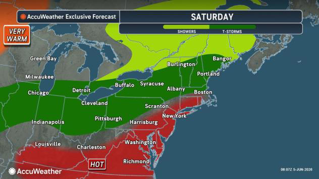 Relief is coming to Northeast, but heat and humidity to bounce quickly back