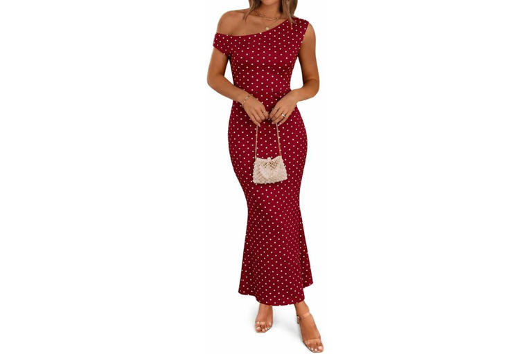 a line evening dress Abbey Lace-Up Slit A-Line Satin Formal Dress