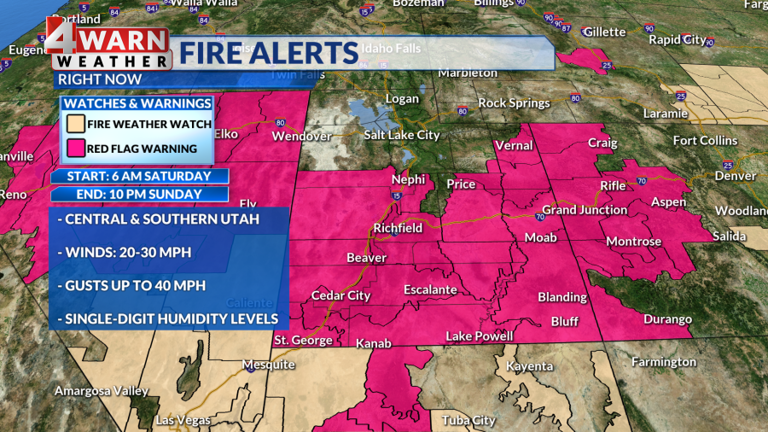 Gusty winds and critical fire danger developing through the weekend