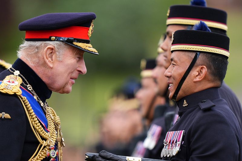 As King Charles inspects new Gurkha unit, Indian regiment with ...