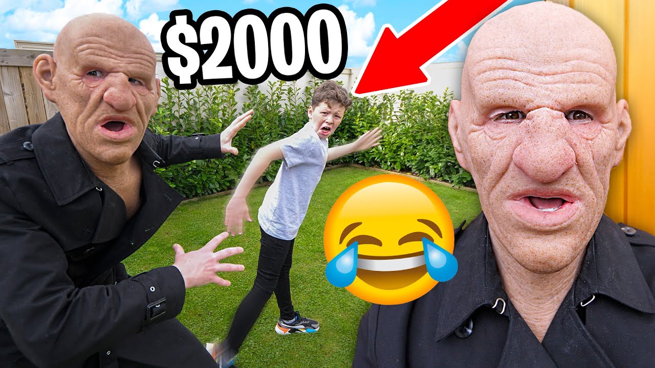 Prank my little brother with a $2,000 realistic mask