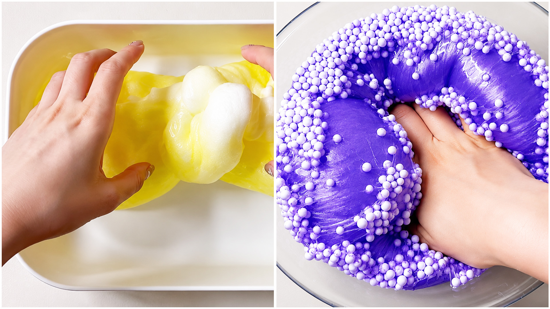 Satisfying crunchy and smooth slime