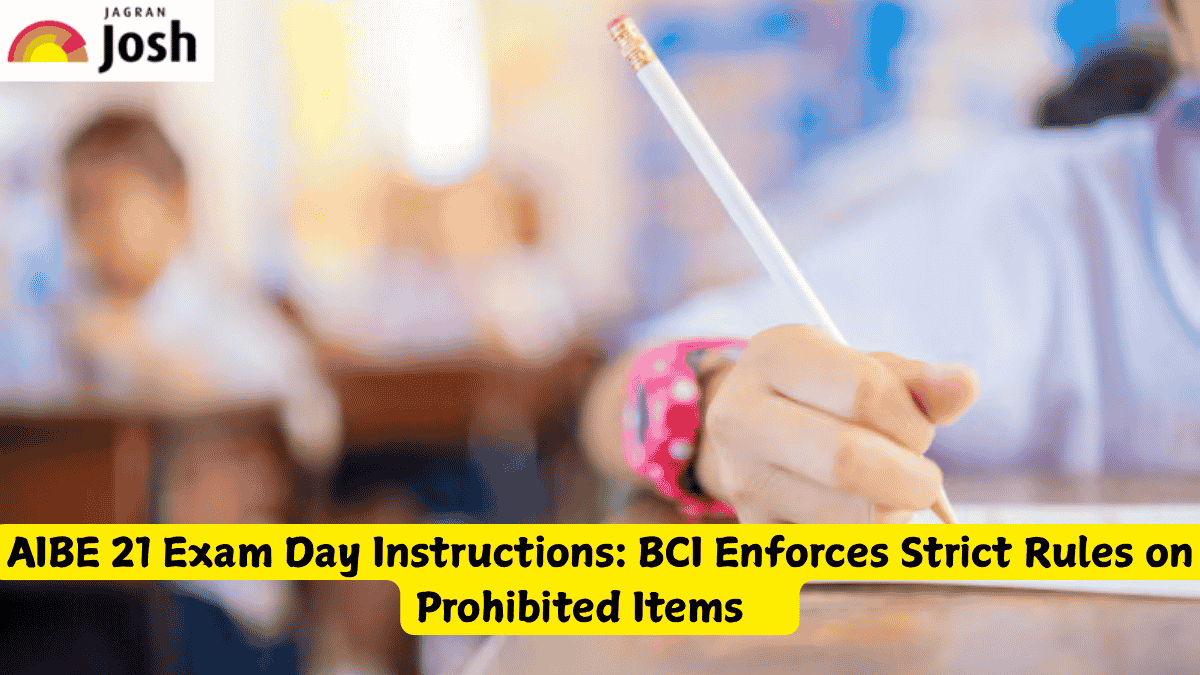 AIBE 21 exam day instructions: BCI enforces strict rules on prohibited ...