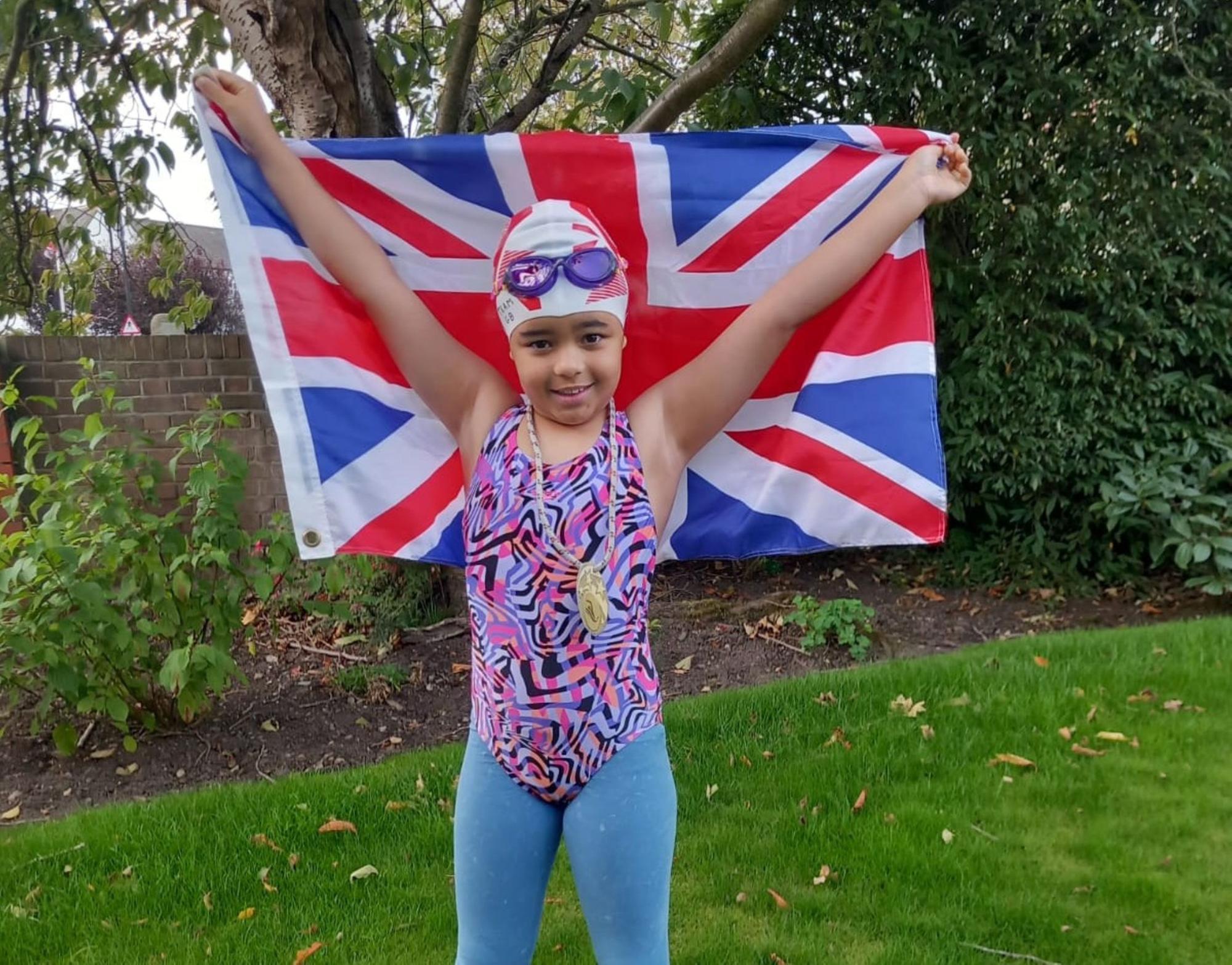 Eight-year-old Sunderland girl completes 21-mile swim in inspiring tribute