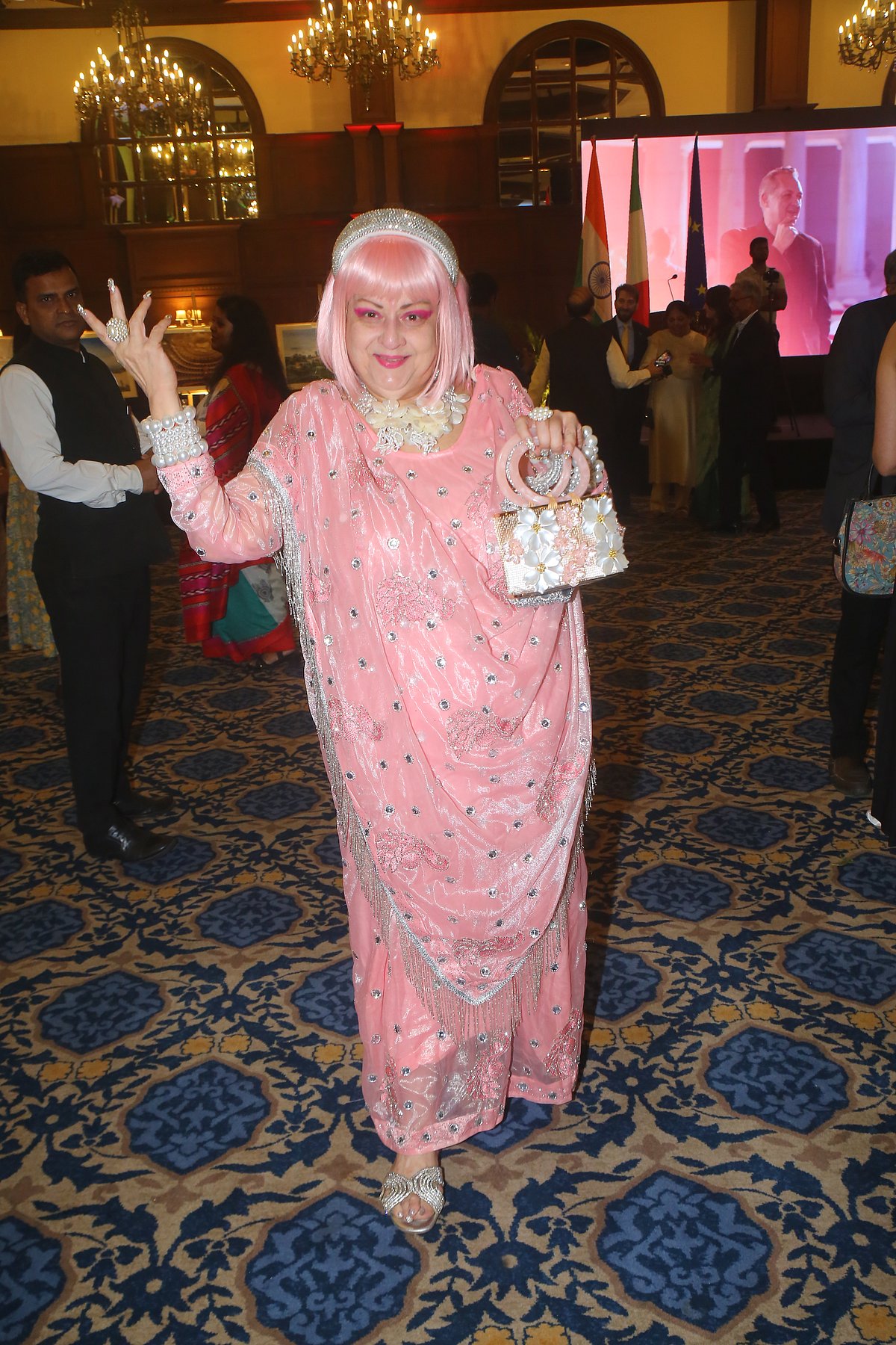 Glimpses from the reception party of 80 years of Italian Republic in ...