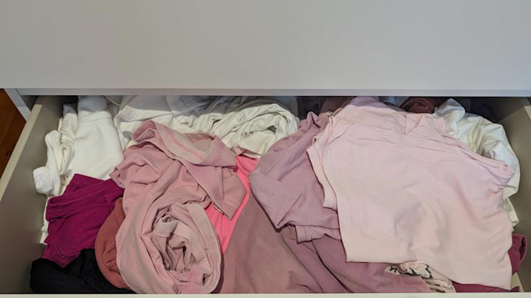 The folding hack that transformed my messy shirt drawer