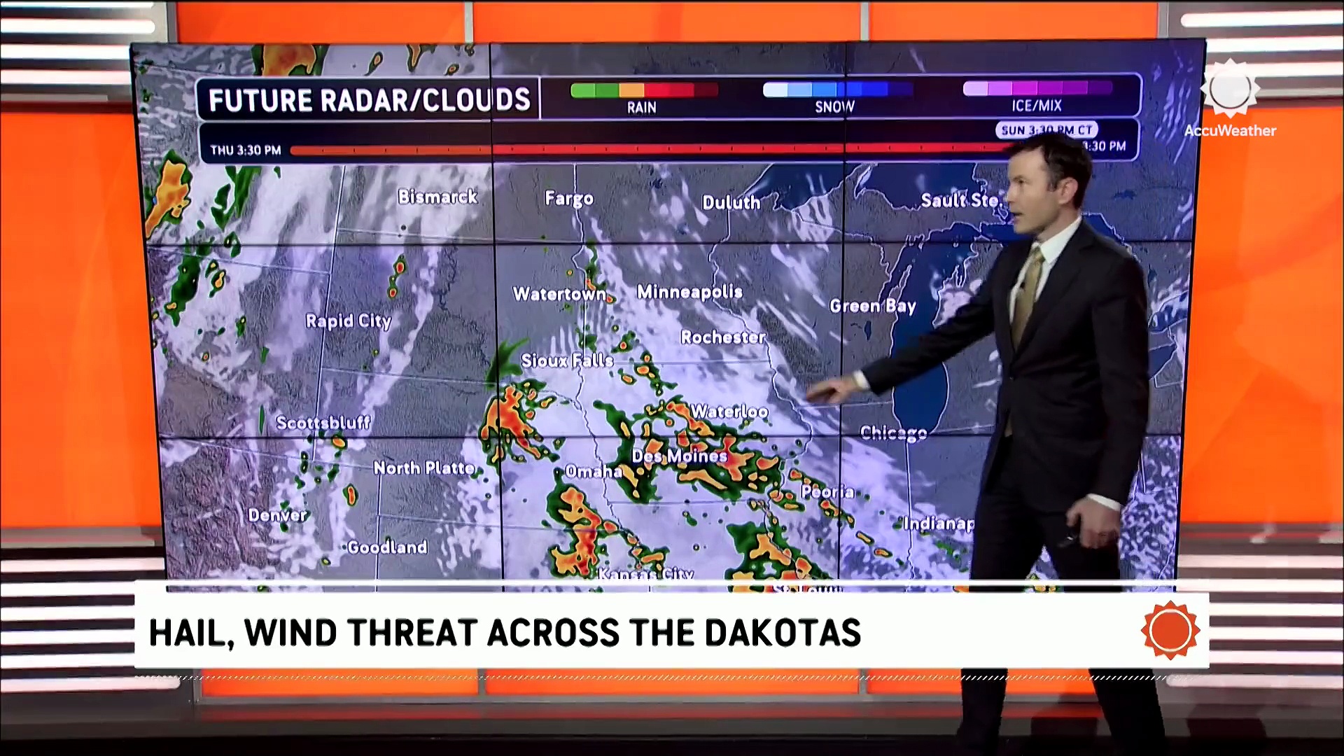 Severe storms target the northern Plains day after day