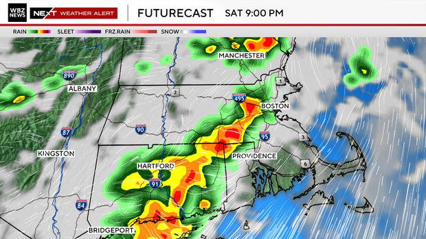 Thunderstorms possible across Boston area Saturday night