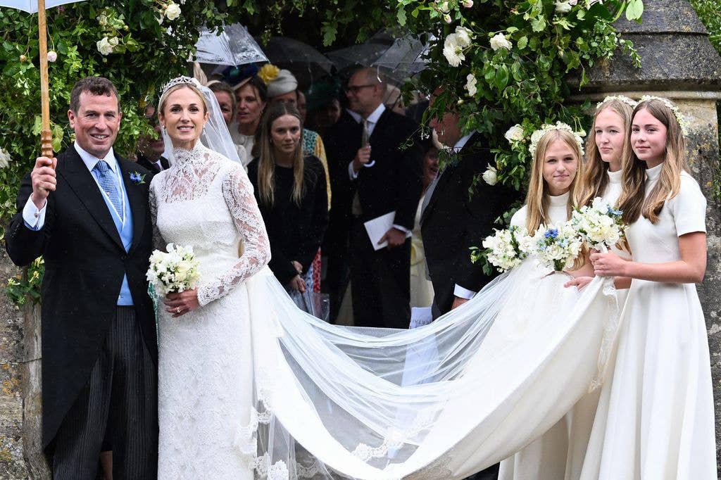 Harriet and Peter had their girls with them on their big day