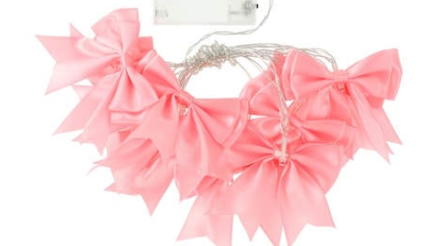 Sweeten your space with Five Below's new pink bow string lights for ...