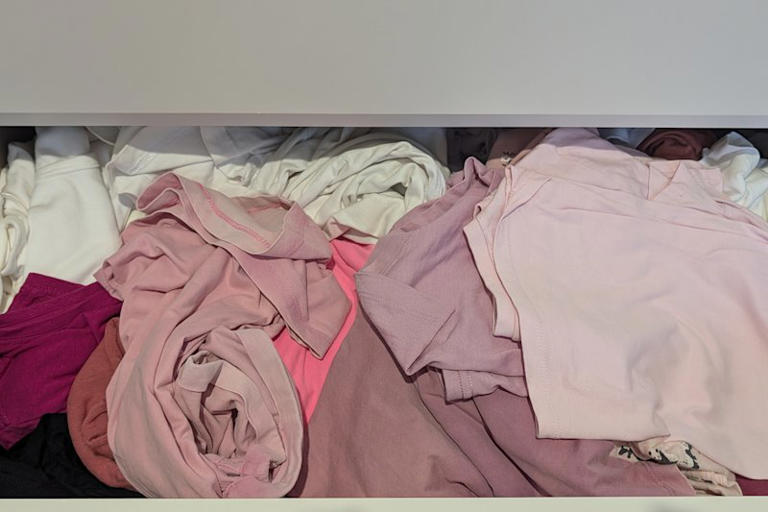 The folding hack that transformed my messy shirt drawer