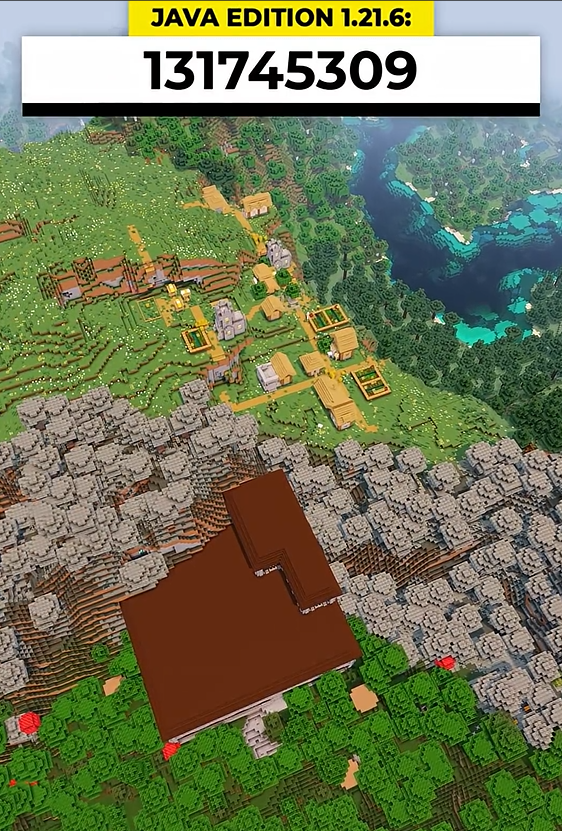 Minecraft woodland mansion and village seed for survival and exploration