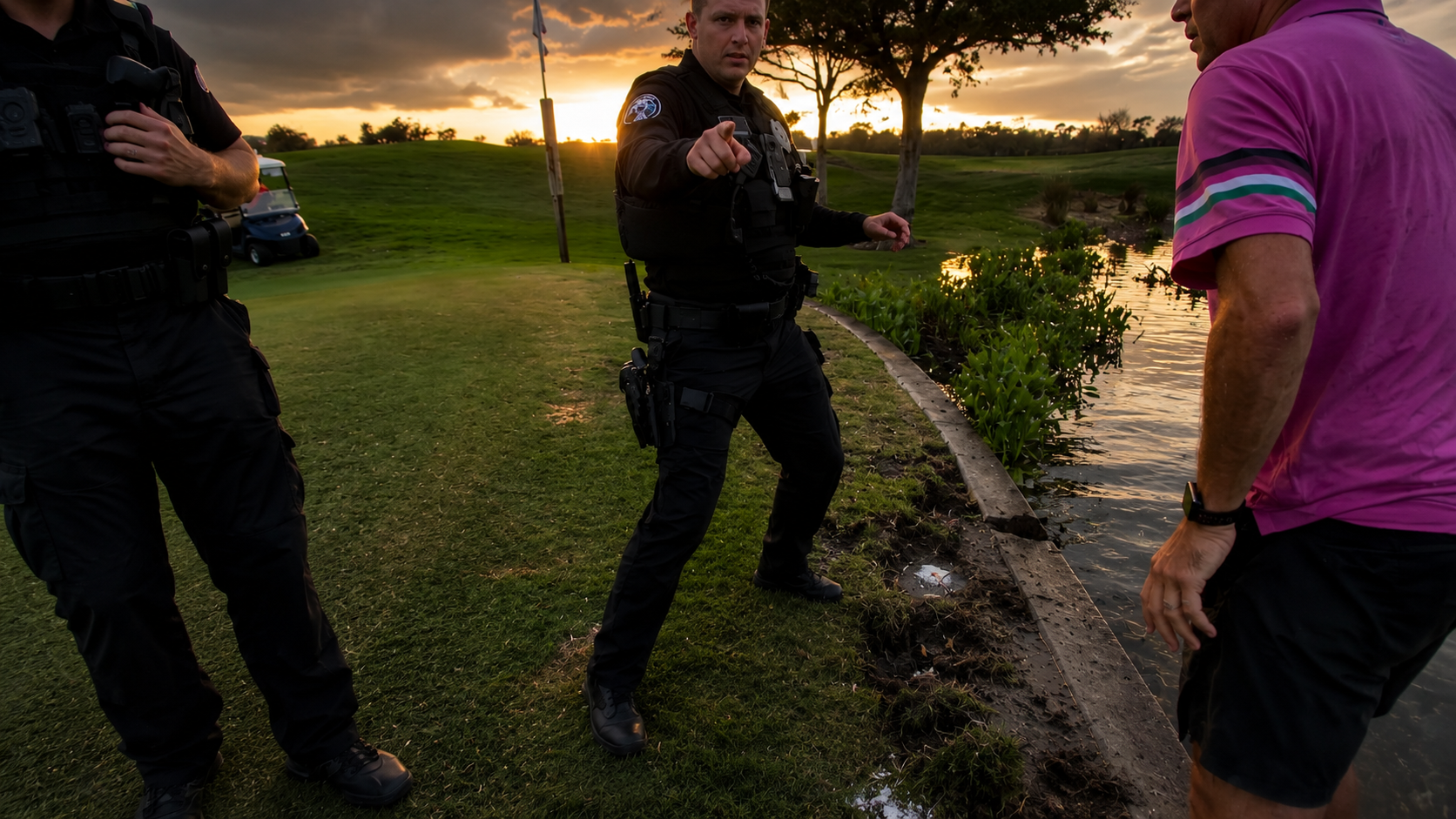 This golf course fishing trip turned into a trespass nightmare