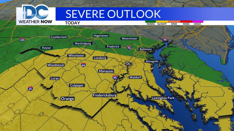 Some heavy rain, storms possible later today