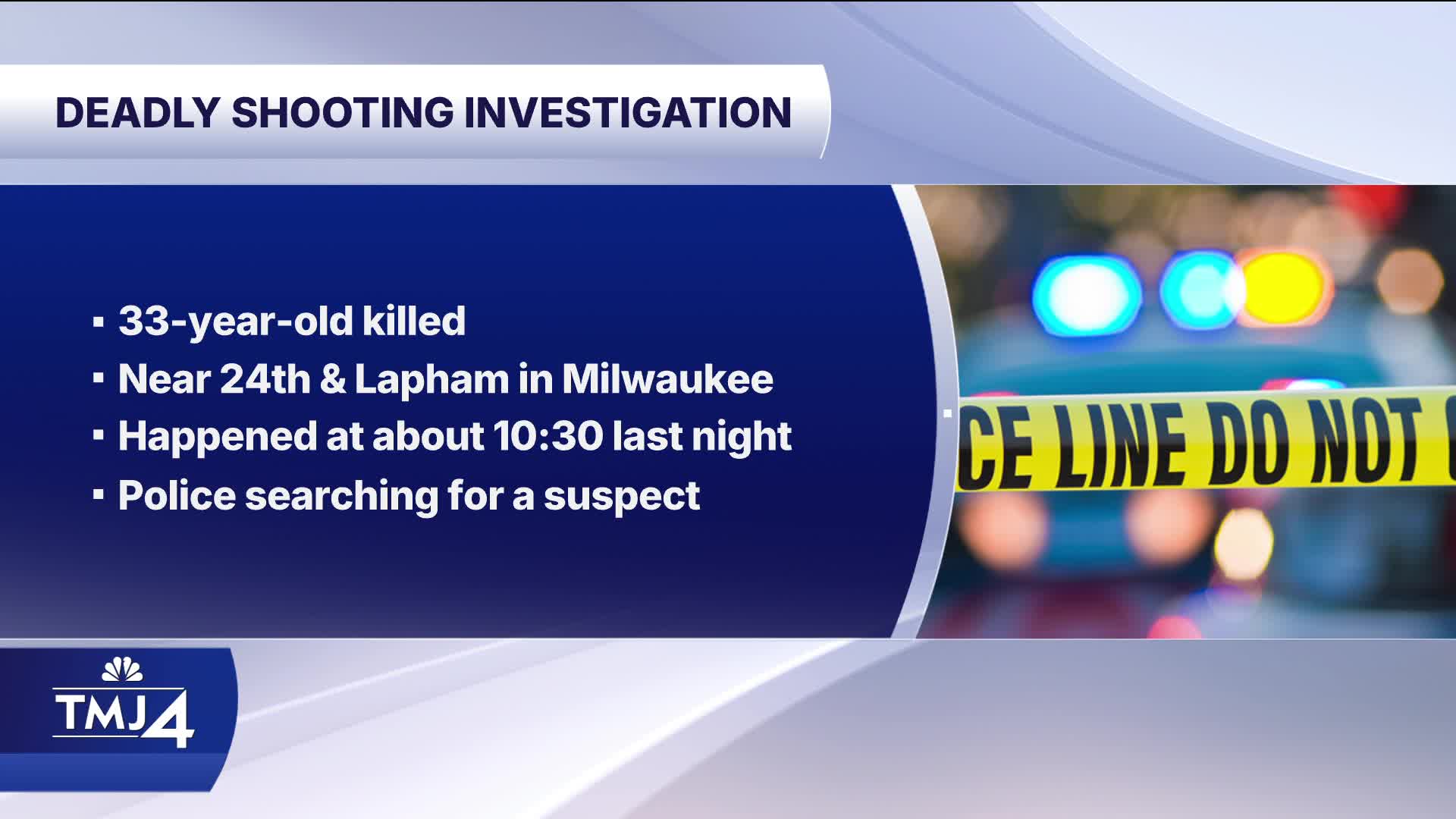 33-year-old killed in shooting near 24th and Lapham in Milwaukee