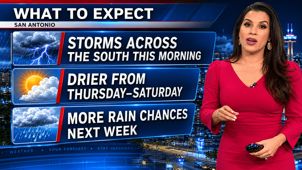 Morning showers possible before brighter skies return this afternoon