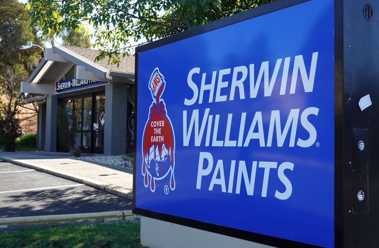 Sherwin-Williams stock rises as investors brush off bid for rival paint maker