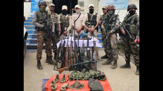 Manipur raids: Five militants arrested, arms and explosives seized