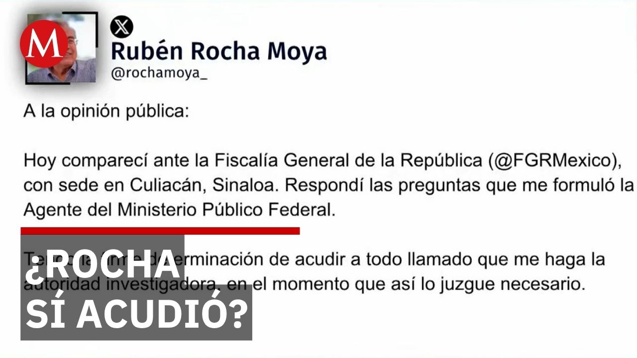 Persisten dudas sobre comparecencia de Rubén Rocha ante la FGR en Culiacán