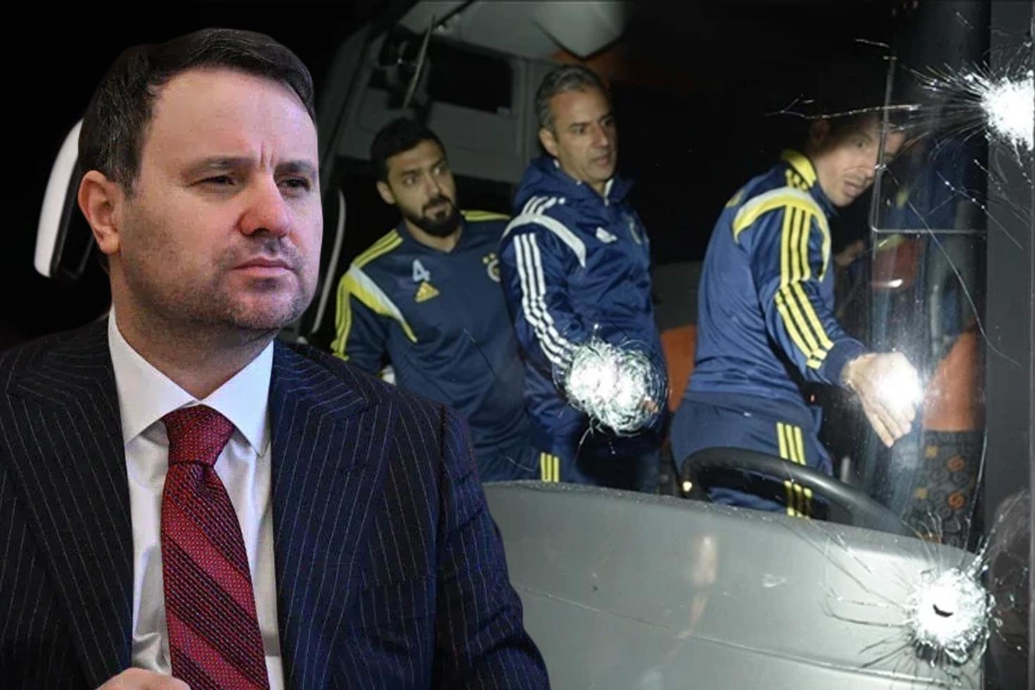 Adalet Bakanı Akın Gürlek, Fenerbahçeye yönelik 4 Nisan 2015te Trabzonda düzenlenen silahlı saldırının yeniden incelemeye alındığını duyurdu. Bakan Gürlek, Faili Meçhul Suçları Araştırma Dairesi tarafından söz konusu dosya yeniden ve titizlikle incelendi. Yapılan inceleme neticesinde, dosyaya ilişkin kanun yararına bozma kararı dün itibarı ile alındı. Amacımız bu menfur saldırının tüm yönleriyle aydınlatılmasıdır dedi.