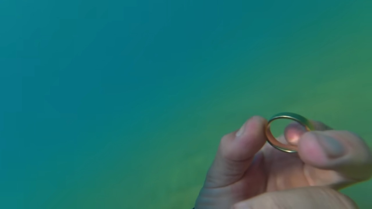 The beach looked too rough to search - then he pulled gold rings from ...